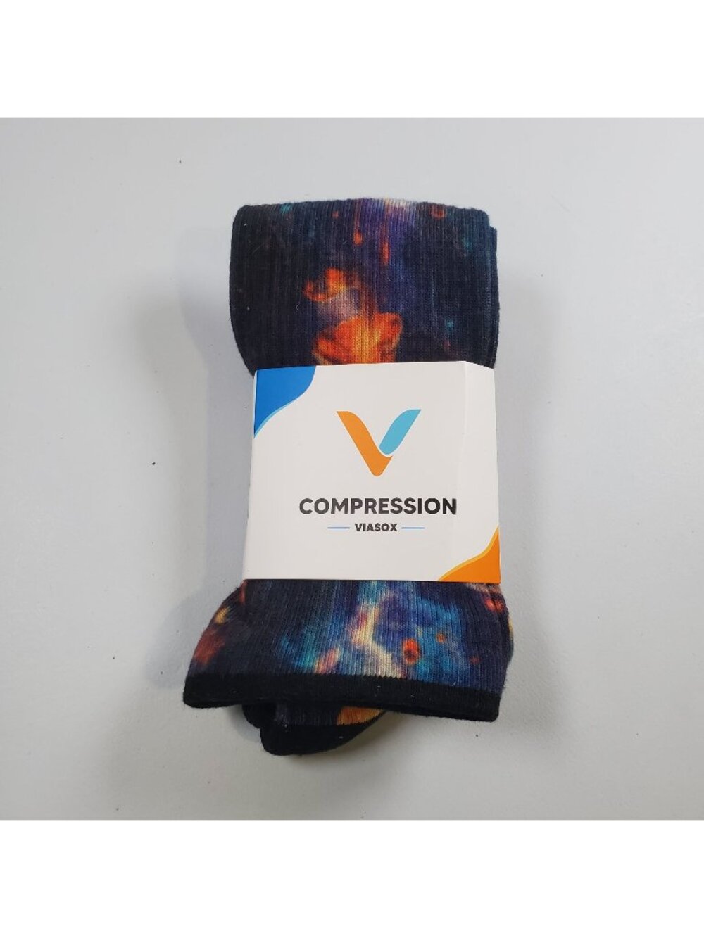 Viasox Easy Stretch Compression Socks Women Size M - L NWT Bamboo Sole Invader